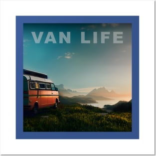 Van Life Camper RV Outdoors in Nature Posters and Art